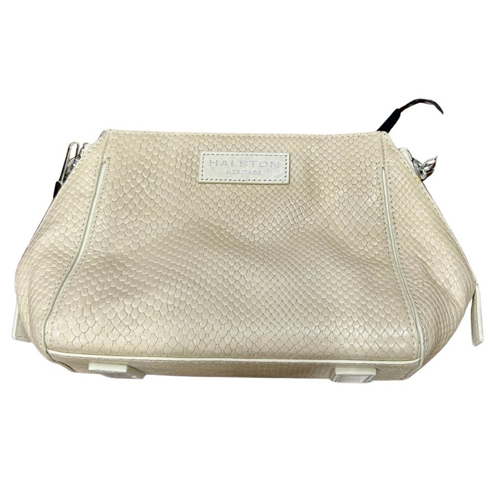 Halston Heritage Crossbody Bag – Dark Bone (Italian Leather, NWT)